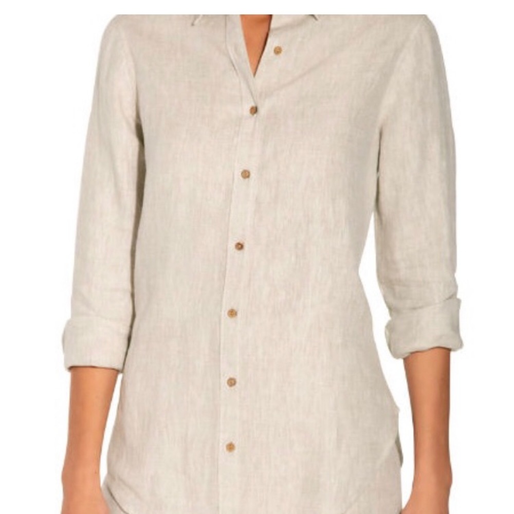 Boston Proper Linen Button Down